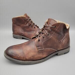 Bed Stu Ankle Boots Mens Size 11 Hoover Rustic Brown Distressed Leather